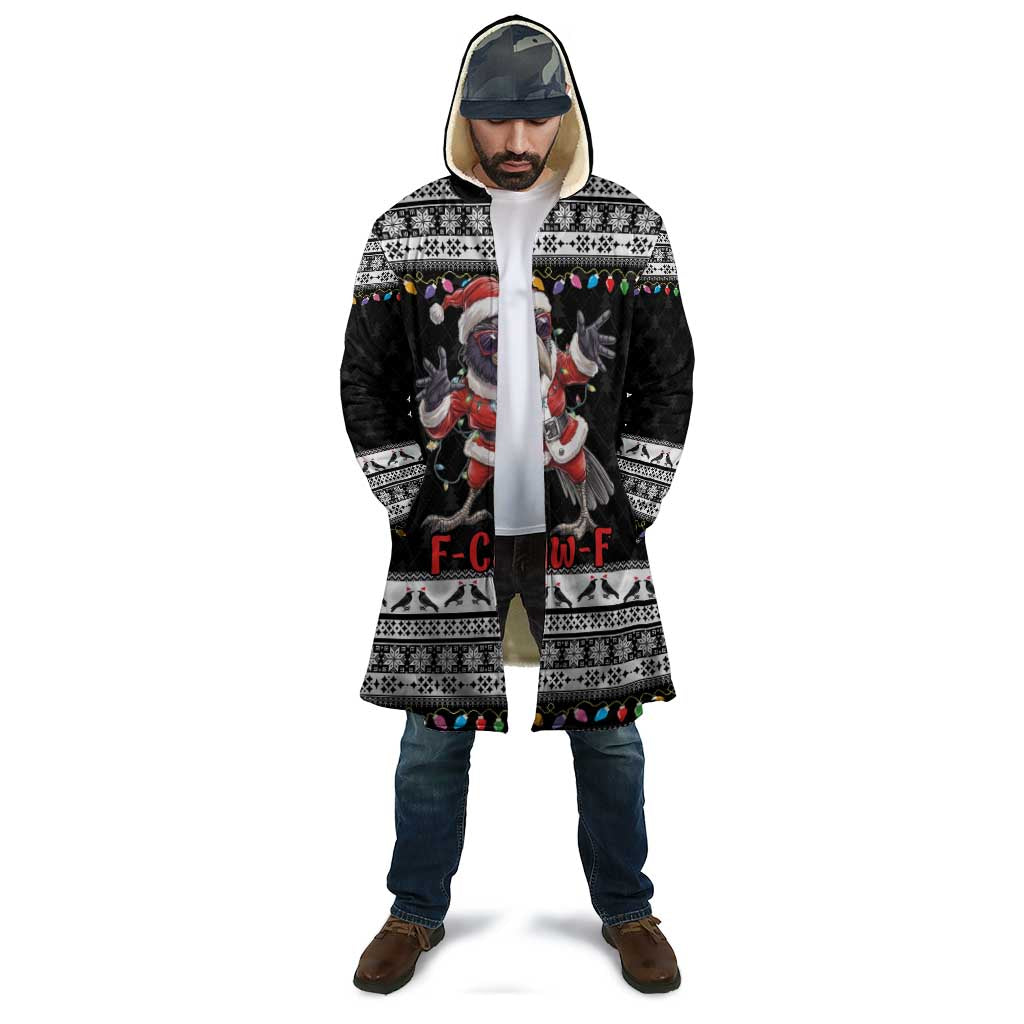F Caw F Raven Christmas Cloak Funny Santa Crow - Wonder Print Shop