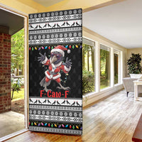 F Caw F Raven Christmas Door Cover Funny Santa Crow - Wonder Print Shop