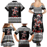 F Caw F Raven Christmas Family Matching Summer Maxi Dress and Hawaiian Shirt Funny Santa Crow - Wonder Print Shop