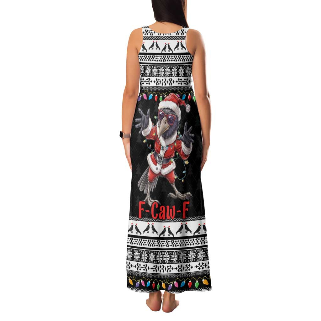 F Caw F Raven Christmas Family Matching Tank Maxi Dress and Hawaiian Shirt Funny Santa Crow - Wonder Print Shop