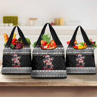 F Caw F Raven Christmas Grocery Bag Funny Santa Crow - Wonder Print Shop