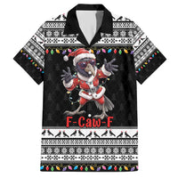 F Caw F Raven Christmas Hawaiian Shirt Funny Santa Crow - Wonder Print Shop