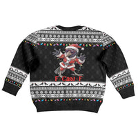 F Caw F Raven Christmas Kid Ugly Christmas Sweater Funny Santa Crow - Wonder Print Shop