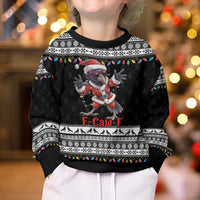 F Caw F Raven Christmas Kid Ugly Christmas Sweater Funny Santa Crow - Wonder Print Shop