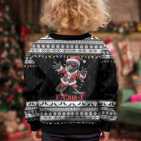F Caw F Raven Christmas Kid Ugly Christmas Sweater Funny Santa Crow - Wonder Print Shop