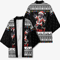 F Caw F Raven Christmas Kimono Funny Santa Crow - Wonder Print Shop