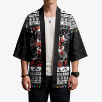 F Caw F Raven Christmas Kimono Funny Santa Crow - Wonder Print Shop