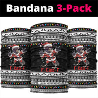 F Caw F Raven Christmas Neck Gaiter Funny Santa Crow - Wonder Print Shop