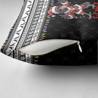 F Caw F Raven Christmas Pillow Cover Funny Santa Crow - Wonder Print Shop