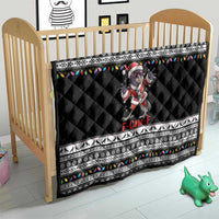 F Caw F Raven Christmas Quilt Funny Santa Crow - Wonder Print Shop