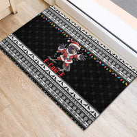 F Caw F Raven Christmas Rubber Doormat Funny Santa Crow - Wonder Print Shop