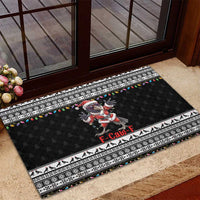 F Caw F Raven Christmas Rubber Doormat Funny Santa Crow - Wonder Print Shop