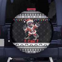 F Caw F Raven Christmas Spare Tire Cover Funny Santa Crow - Wonder Print Shop