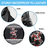 F Caw F Raven Christmas Spare Tire Cover Funny Santa Crow - Wonder Print Shop