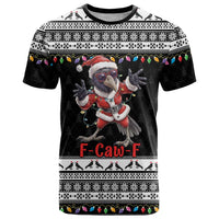 F Caw F Raven Christmas T Shirt Funny Santa Crow - Wonder Print Shop