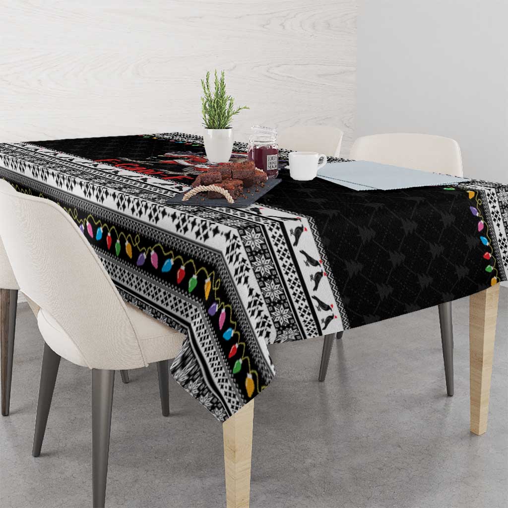 F Caw F Raven Christmas Tablecloth Funny Santa Crow - Wonder Print Shop
