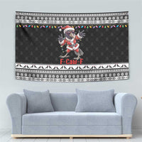 F Caw F Raven Christmas Tapestry Funny Santa Crow - Wonder Print Shop