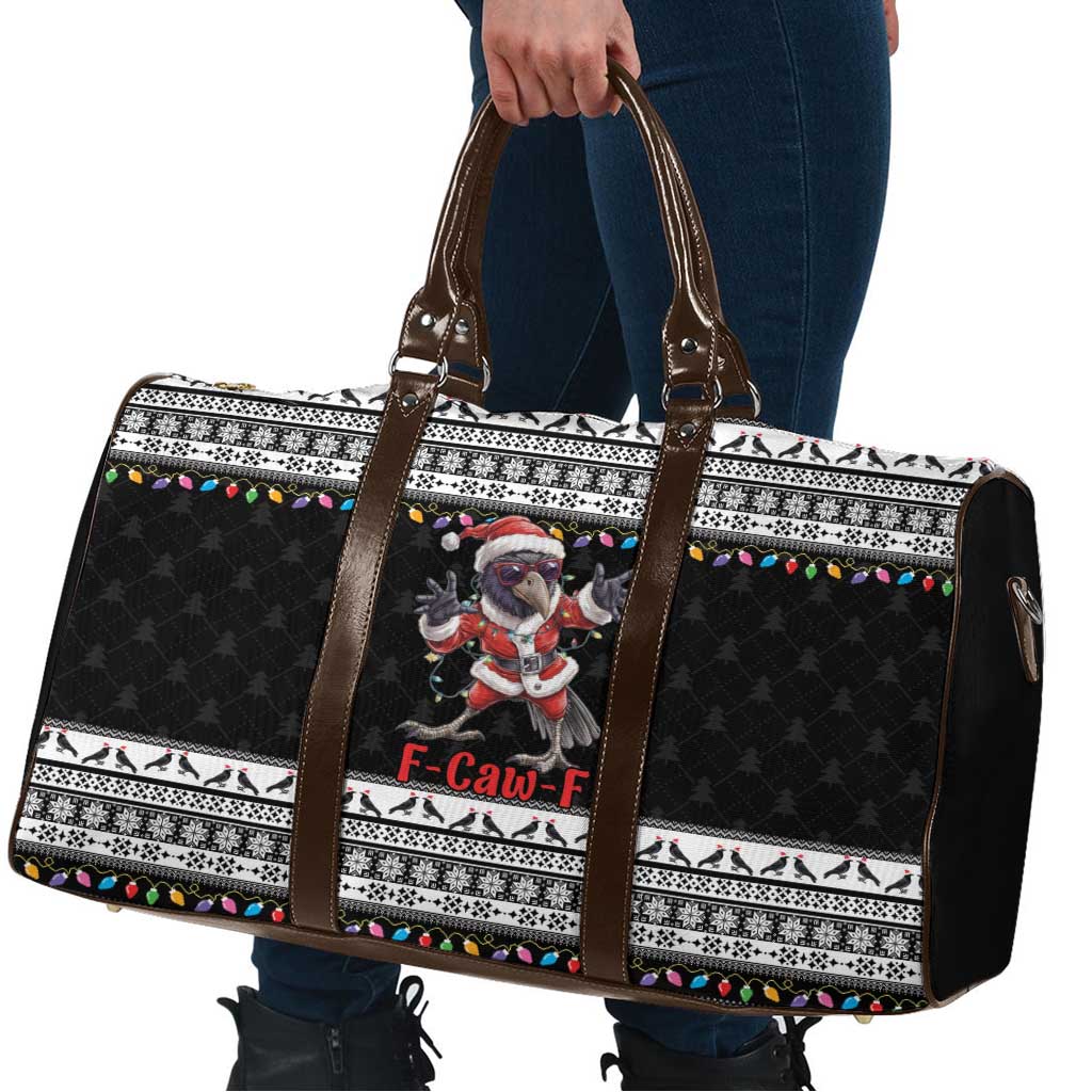 F Caw F Raven Christmas Travel Bag Funny Santa Crow - Wonder Print Shop