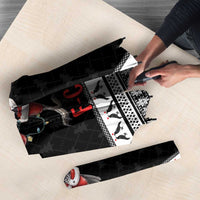 F Caw F Raven Christmas Umbrella Funny Santa Crow - Wonder Print Shop