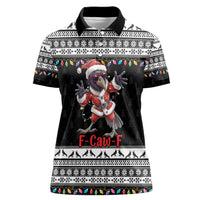 F Caw F Raven Christmas Women Polo Shirt Funny Santa Crow - Wonder Print Shop