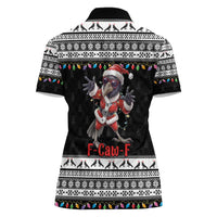 F Caw F Raven Christmas Women Polo Shirt Funny Santa Crow - Wonder Print Shop