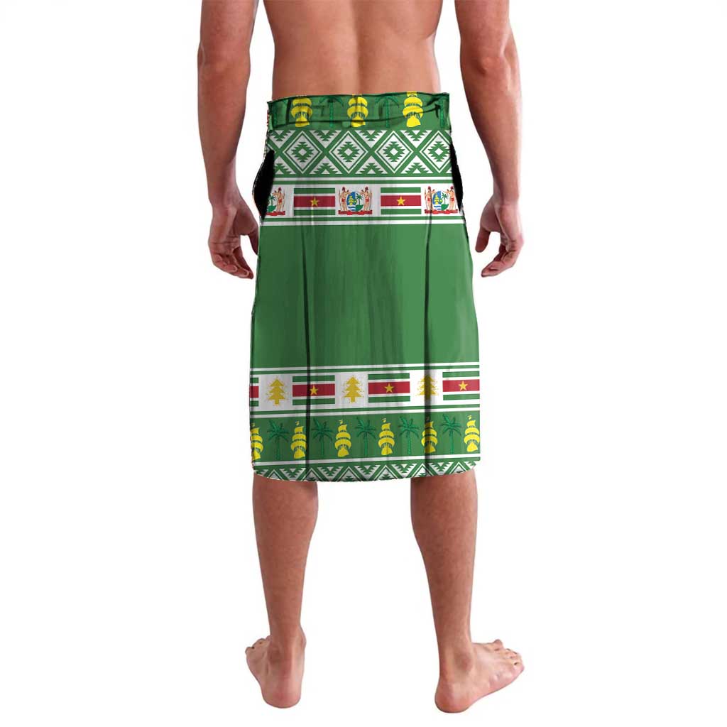 Suriname Christmas Lavalava Lesser Kiskadee With White Jungle Geranium - Wonder Print Shop