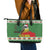 Suriname Christmas Leather Tote Bag Lesser Kiskadee With White Jungle Geranium - Wonder Print Shop
