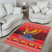 Ecuador Andean Condor Christmas Area Rug Dios Patria y Libertad - Wonder Print Shop