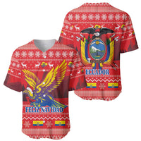 Ecuador Andean Condor Christmas Baseball Jersey Dios Patria y Libertad - Wonder Print Shop
