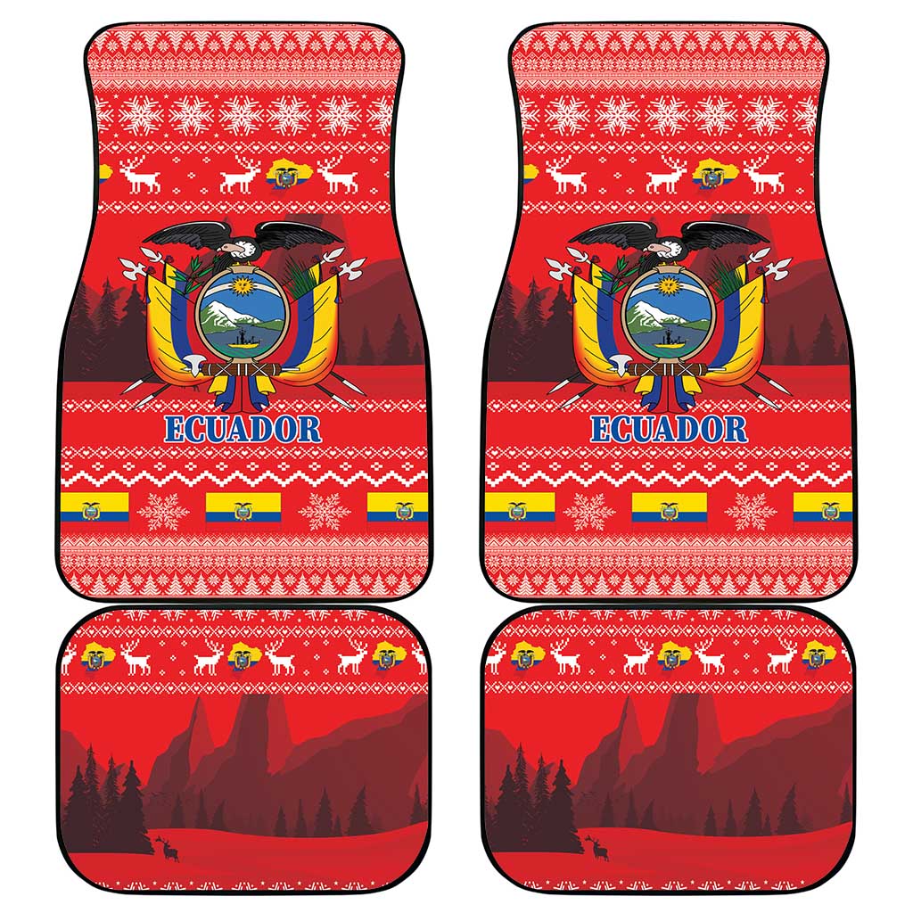 Ecuador Andean Condor Christmas Car Mats Dios Patria y Libertad - Wonder Print Shop