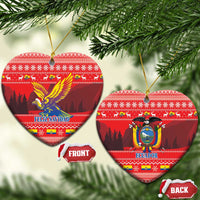Ecuador Andean Condor Christmas Ceramic Ornament Dios Patria y Libertad - Wonder Print Shop