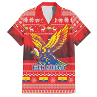 Ecuador Andean Condor Christmas Family Matching Off The Shoulder Long Sleeve Dress and Hawaiian Shirt Dios Patria y Libertad - Wonder Print Shop