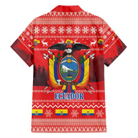 Ecuador Andean Condor Christmas Family Matching Off The Shoulder Long Sleeve Dress and Hawaiian Shirt Dios Patria y Libertad - Wonder Print Shop