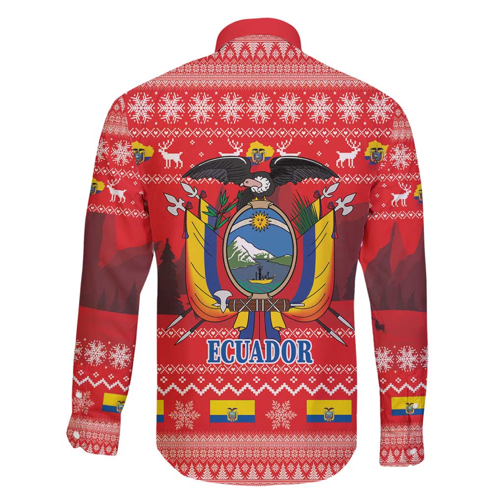 Ecuador Andean Condor Christmas Family Matching Puletasi and Hawaiian Shirt Dios Patria y Libertad - Wonder Print Shop