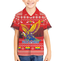 Ecuador Andean Condor Christmas Family Matching Short Sleeve Bodycon Dress and Hawaiian Shirt Dios Patria y Libertad - Wonder Print Shop