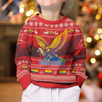Ecuador Andean Condor Christmas Kid Ugly Christmas Sweater Dios Patria y Libertad - Wonder Print Shop