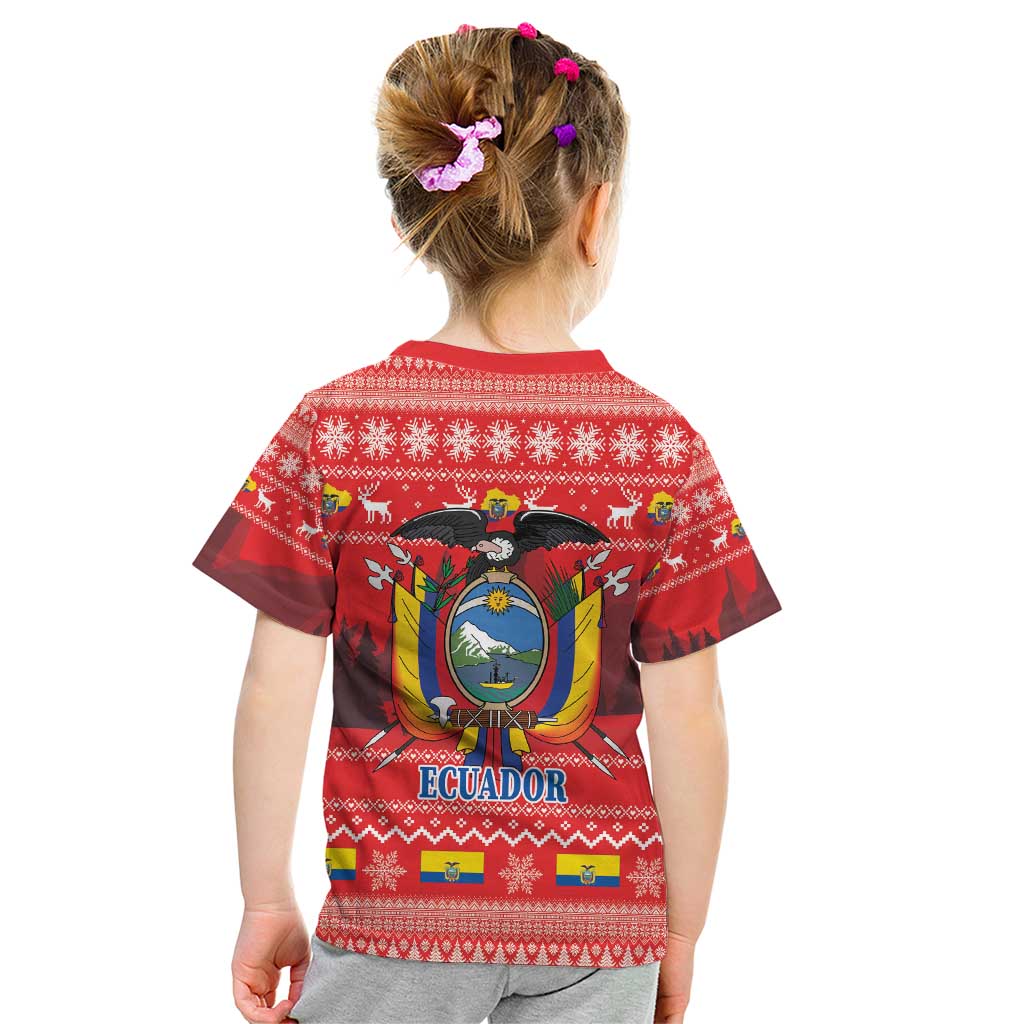 Ecuador Andean Condor Christmas Kid T Shirt Dios Patria y Libertad - Wonder Print Shop