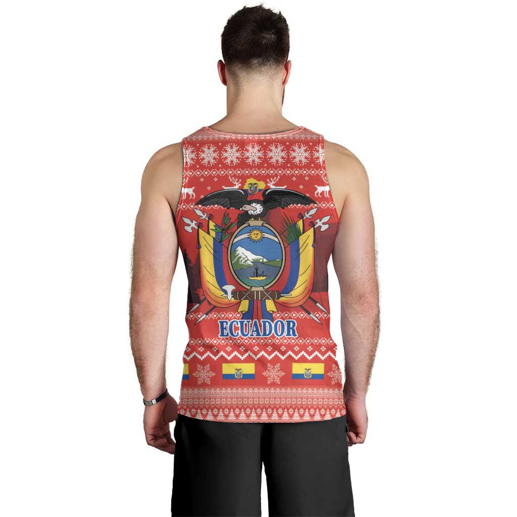 Ecuador Andean Condor Christmas Men Tank Top Dios Patria y Libertad - Wonder Print Shop