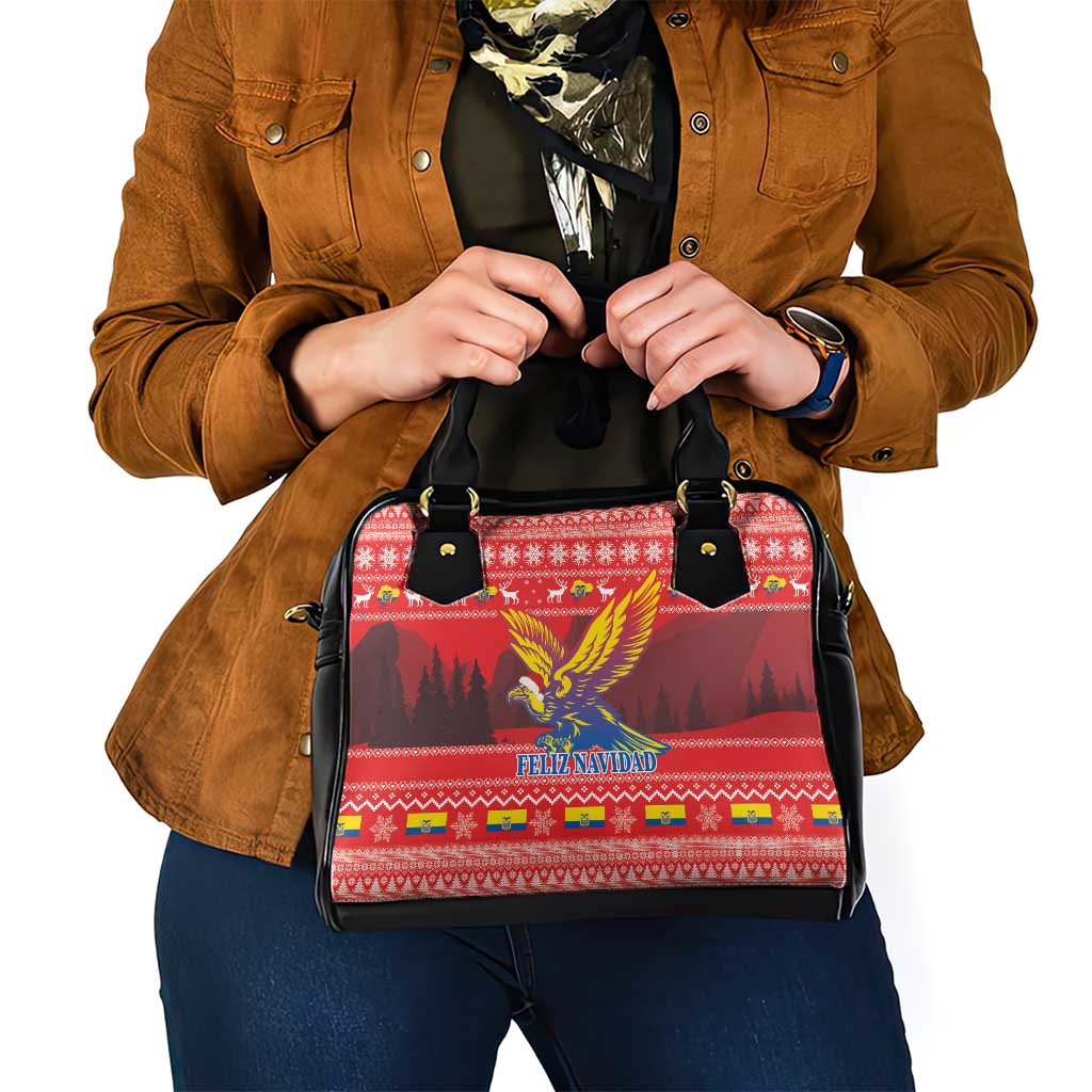 Ecuador Andean Condor Christmas Shoulder Handbag Dios Patria y Libertad