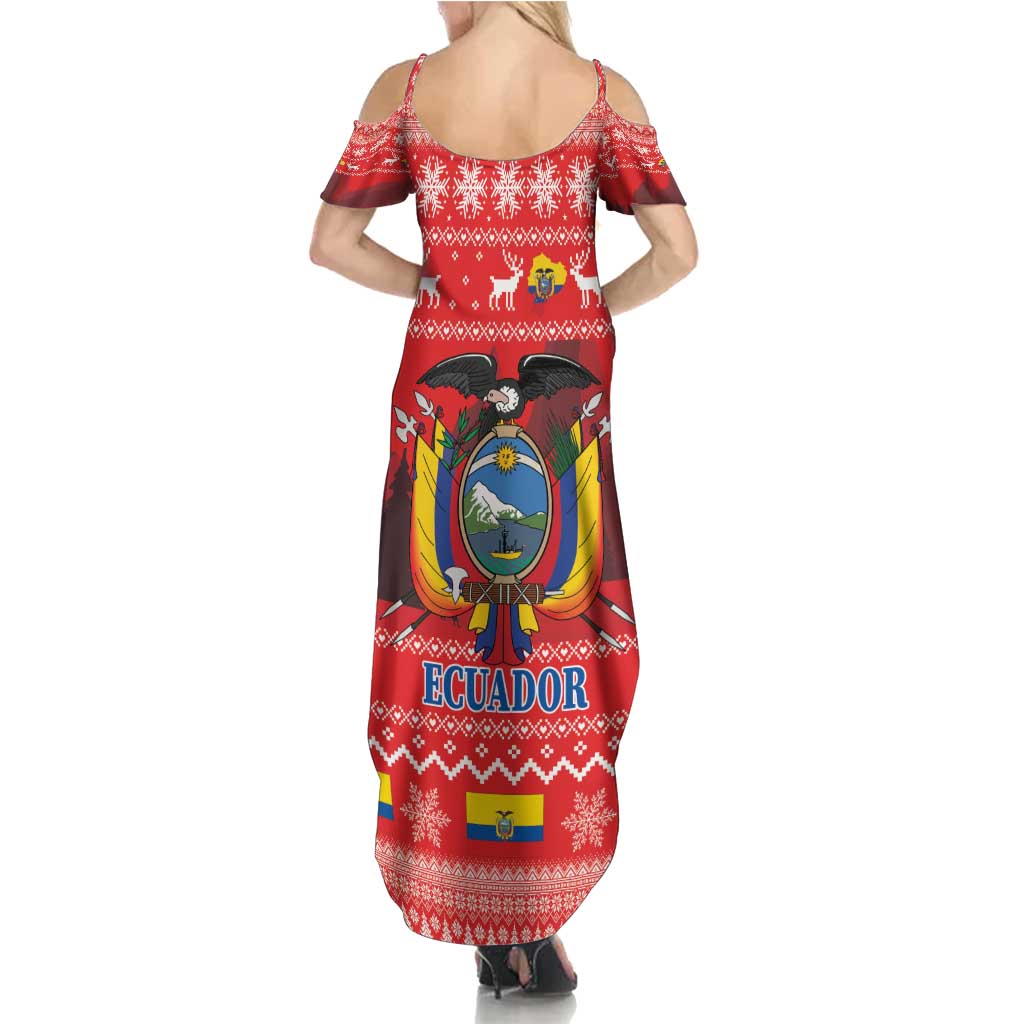 Ecuador Andean Condor Christmas Summer Maxi Dress Dios Patria y Libertad - Wonder Print Shop