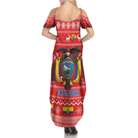 Ecuador Andean Condor Christmas Summer Maxi Dress Dios Patria y Libertad - Wonder Print Shop