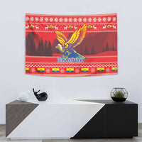 Ecuador Andean Condor Christmas Tapestry Dios Patria y Libertad - Wonder Print Shop