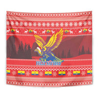 Ecuador Andean Condor Christmas Tapestry Dios Patria y Libertad - Wonder Print Shop