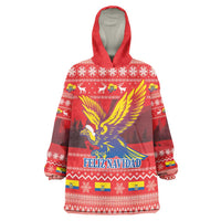 Ecuador Andean Condor Christmas Wearable Blanket Hoodie Dios Patria y Libertad - Wonder Print Shop