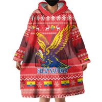 Ecuador Andean Condor Christmas Wearable Blanket Hoodie Dios Patria y Libertad - Wonder Print Shop