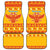 Montenegro Christmas Car Mats Double-headed Eagle With Christmas Pattern - Wonder Print Shop