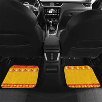 Montenegro Christmas Car Mats Double-headed Eagle With Christmas Pattern - Wonder Print Shop