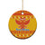 Montenegro Christmas Ceramic Ornament Double-headed Eagle With Christmas Pattern - Wonder Print Shop