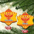 Montenegro Christmas Ceramic Ornament Double-headed Eagle With Christmas Pattern - Wonder Print Shop