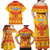 Montenegro Christmas Family Matching Off Shoulder Maxi Dress and Hawaiian Shirt Double-headed Eagle With Christmas Pattern - Wonder Print Shop